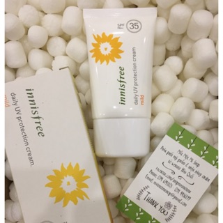 Kem chống nắng innisfree daily uv protection cream spf 35++
