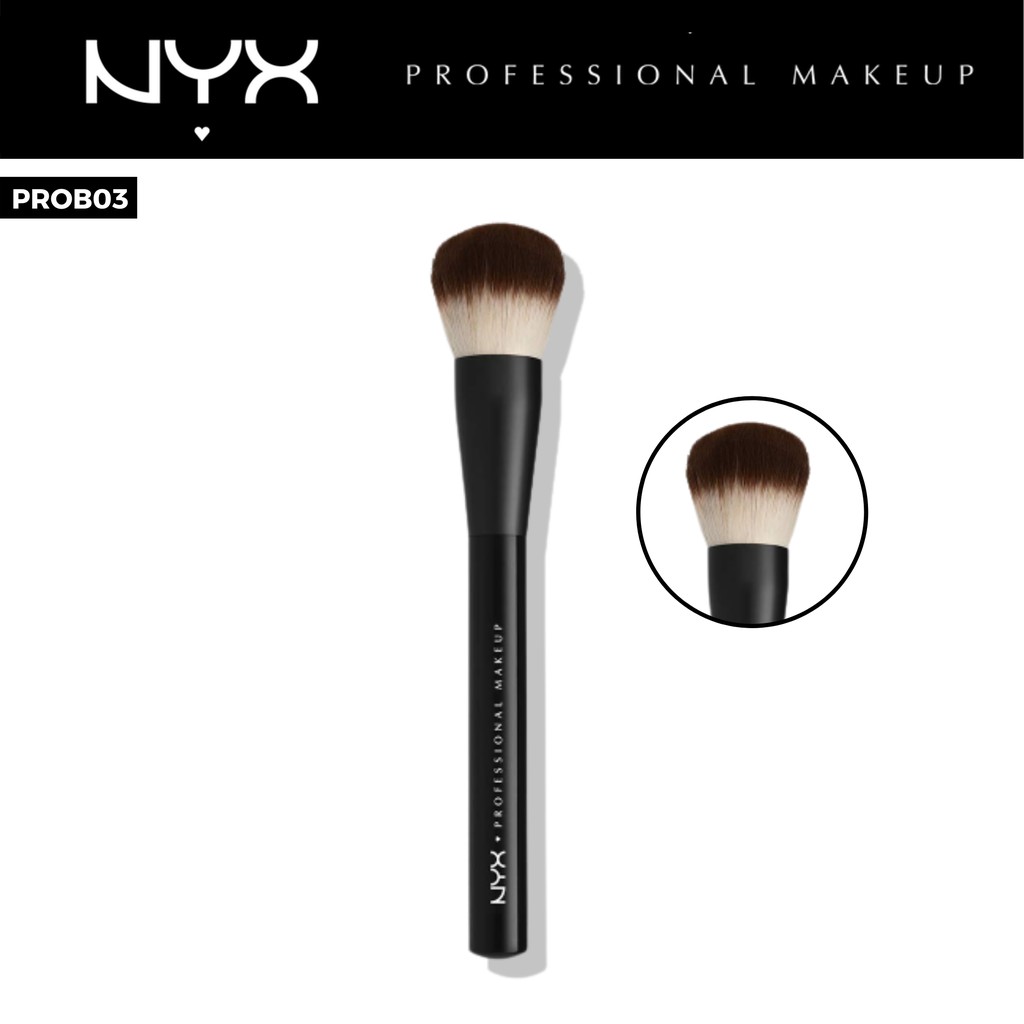 Cọ trang điểm Nyx Cosmetics ✨PHẤN PHỦ - MÁ HỒNG - HIGHLIGHT✨ Professional Makeup Pro Brush PROB03 Multi Purp Buffing 