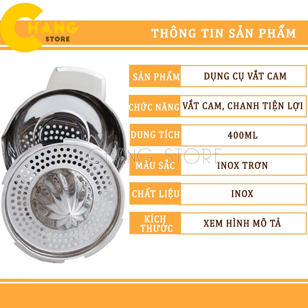 Dụng Cụ Vắt Cam Inox Cao Cấp Cho Bạn