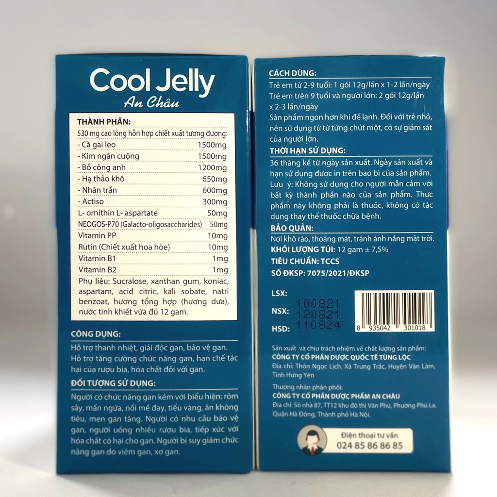 Thạch COOL - JELLY AN CHÂU hỗ trợ giải độc gan, bảo vệ gan cho trẻ