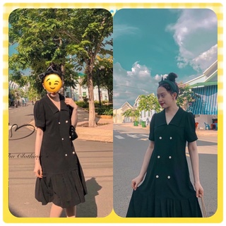 [𝐇𝐀̀𝐍𝐆 𝐓𝐇𝐈𝐄̂́𝐓 𝐊𝐄̂́] VÁY XẾP LY ĐÍNH CÚC NGỌC