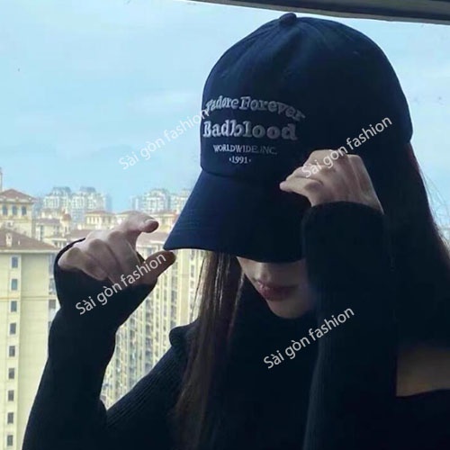 Mũ lưỡi trai thêu chữ Badblood | Nón kết thời trang Unisex Nam Nữ SG130