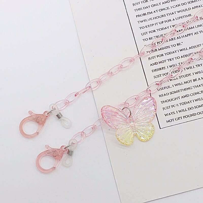 Dây đeo khẩu trang charm bướm nhiều mẫu dễ thương