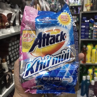 Bột giặt attack khử mùi hương hoa anh đào 360g