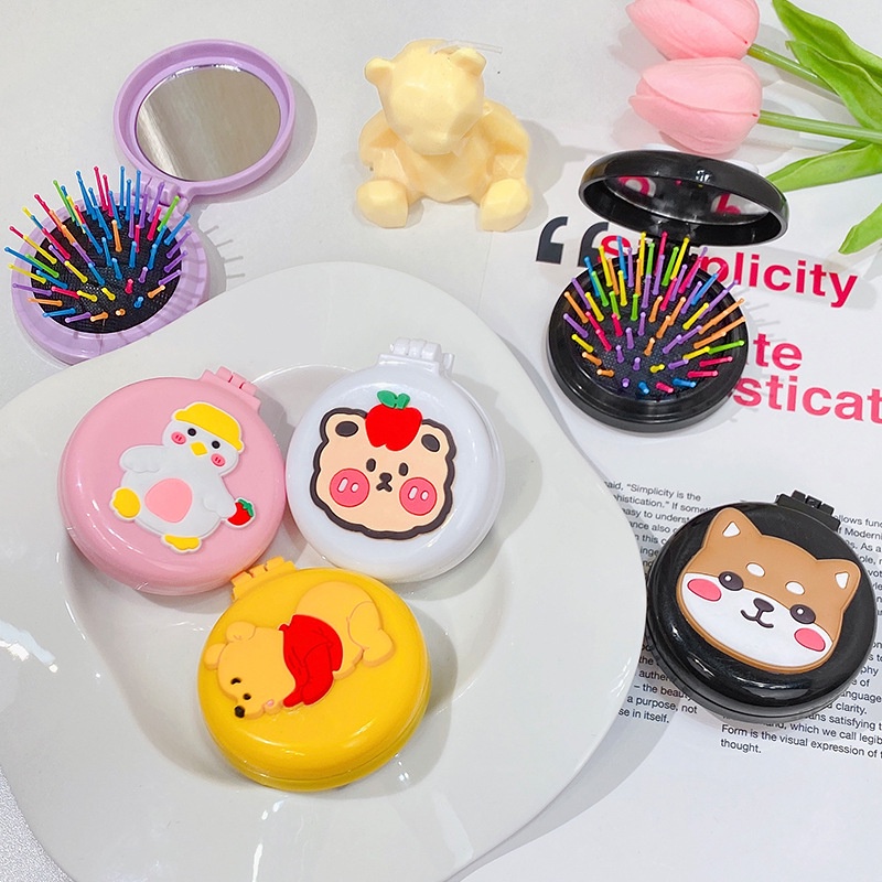 HỘP LƯỢC + GƯƠNG KIẾNG CHO CÁC CÔ BÉ