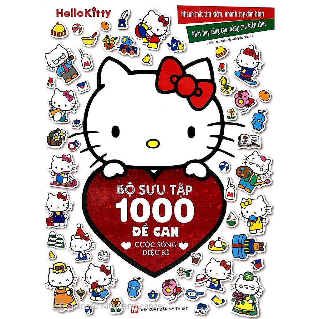 Sách - Hello Kitty - Bộ Sưu Tập 1000 Đề Can - Cuộc Sống Diệu Kì