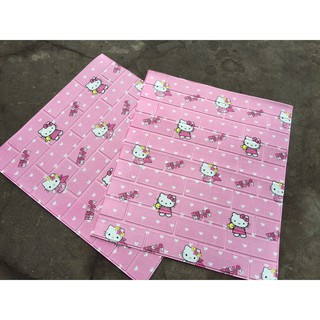 |HOT CHUẨN 4mm | Xốp Dán Tường Hoạt Hình HELLO KITTY  3D Siêu Dễ Thương - XỐP DÁN TƯỜNG CHÍ LINH