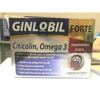 GINLOBIL FORTE- Tăng cường lưu thông máu và bổ sung dưỡng chất cho não
