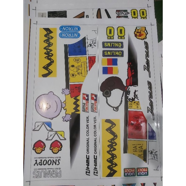 Tem rời dán xe janus xe trắng