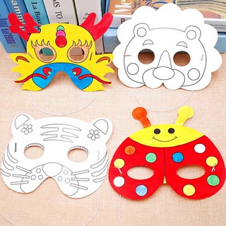🔥FOLLOW TẶNG 3K🔥HÀNG CÓ SẴN💥 Mặt Nạ Tô Màu Tranh Tô Màu Diy Hình Động Vật Hoạt Hình Cho Bé 💥CHỌN MẪU💥VOUCHER 100K💥