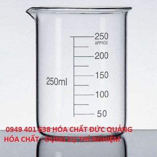 cốc chịu nhiệt 250ml thủy tinh borosilicat