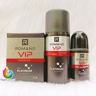 Nước Hoa Romano Vip Passion 50ML/Xịt 150ML/Lăn 50ML