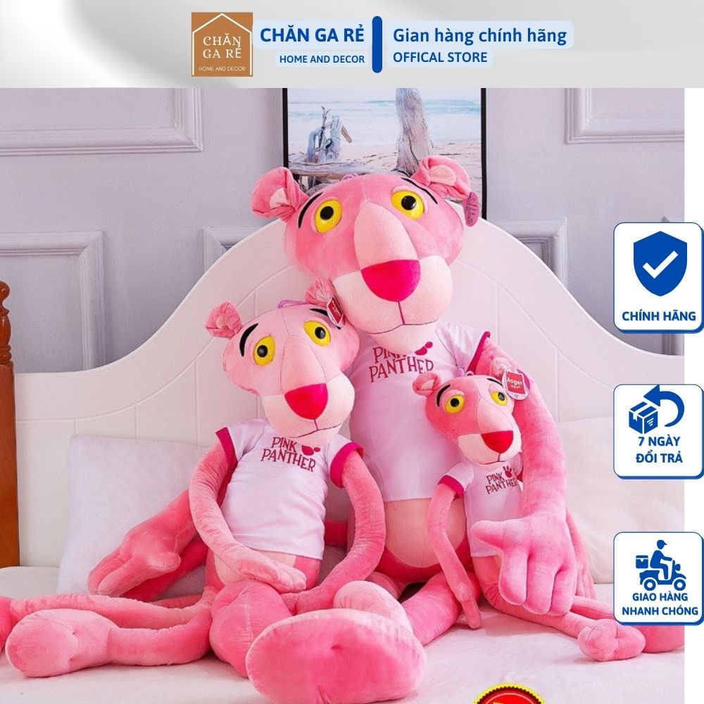 Gấu Bông Báo Hồng Pink Panther Đủ Mọi Kích Thước 60cm 80cm 100cm 130cm 160cm 180cm Ngộ Nghĩnh Đáng Yêu