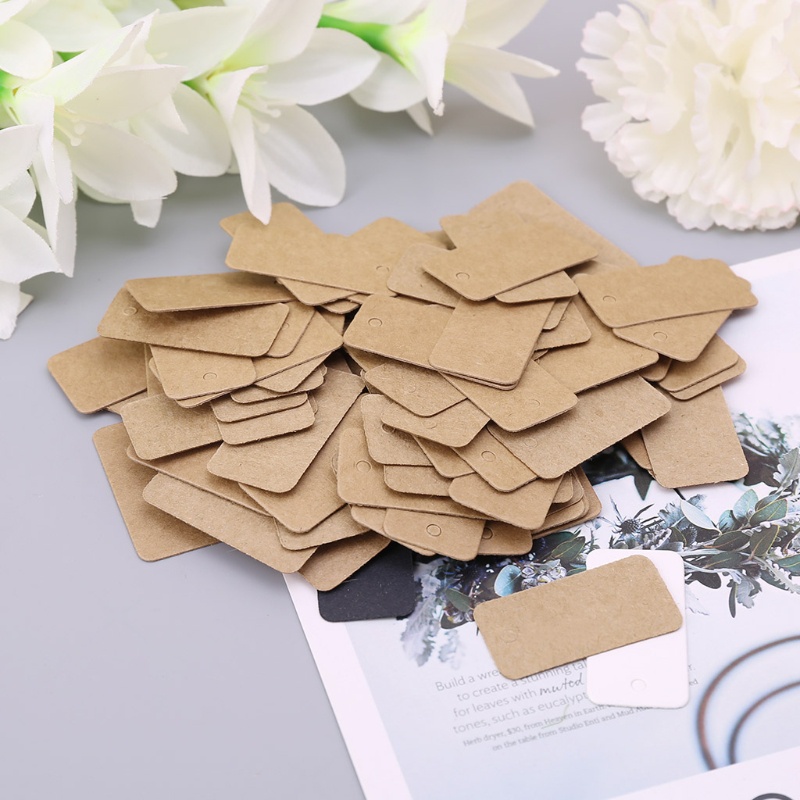 Set 100 Thẻ Tag Giấy Phong Cách Vintage