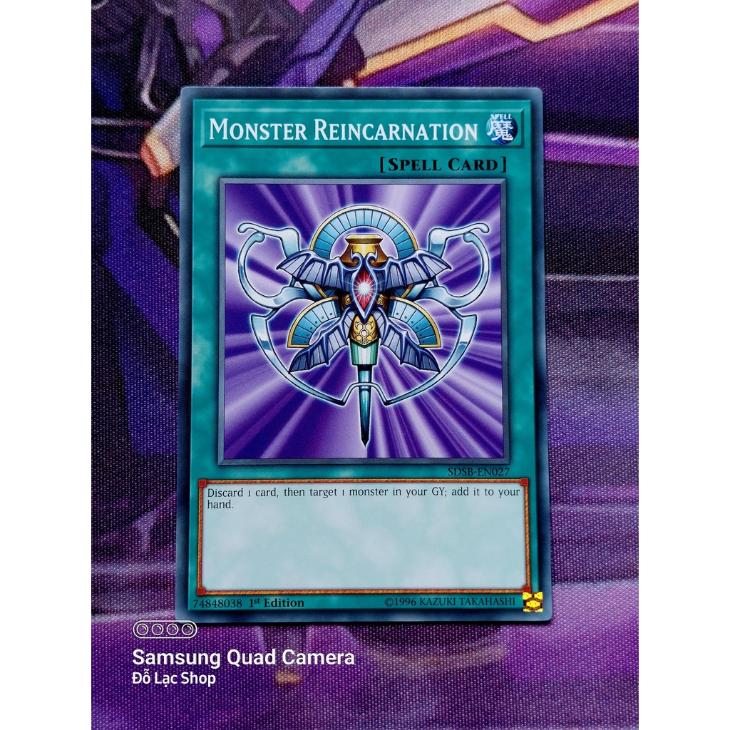 Thẻ Bài Mint90 Yugioh Spell - Monster Reincarnation Common