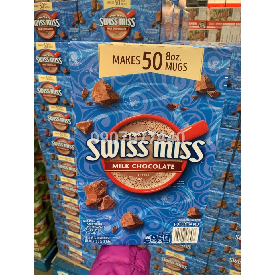 Bột ca cao sữa Swiss Miss Milk Chocolate Hộp 1,95kg Date 7/2023 - EDS Hàng Mỹ