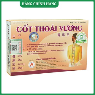 Cốt Thoái Vương - Giúp Xương Chắc Khỏe Hộp 30 Viên