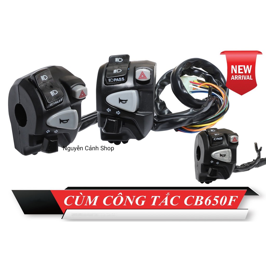 cùm công tắc xe sonic raider CB650F nhiều chức năng