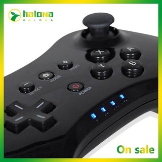 Halo Wireless Classic Pro Controller Joystick Gamepad for Nintend wii U Pro with USB Cable