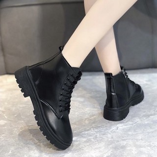 Giày Boot Có Khóa Kéo Cổ Lửng Cá Tính G27.1