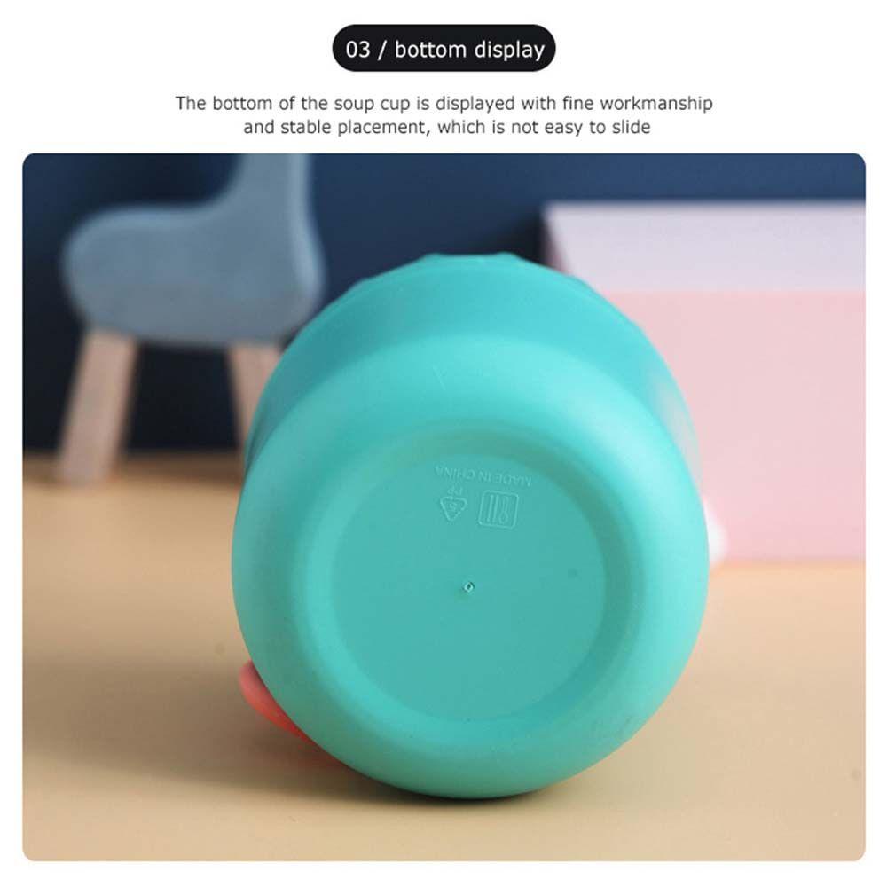 YIYU Hộp Đựng Cơm Trưa Giữ Nhiệt Bằng Thép Không Gỉ Dung Tích 430ML Kèm Muỗng