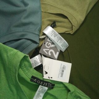 Áo thun Age2x tone xanh sz S