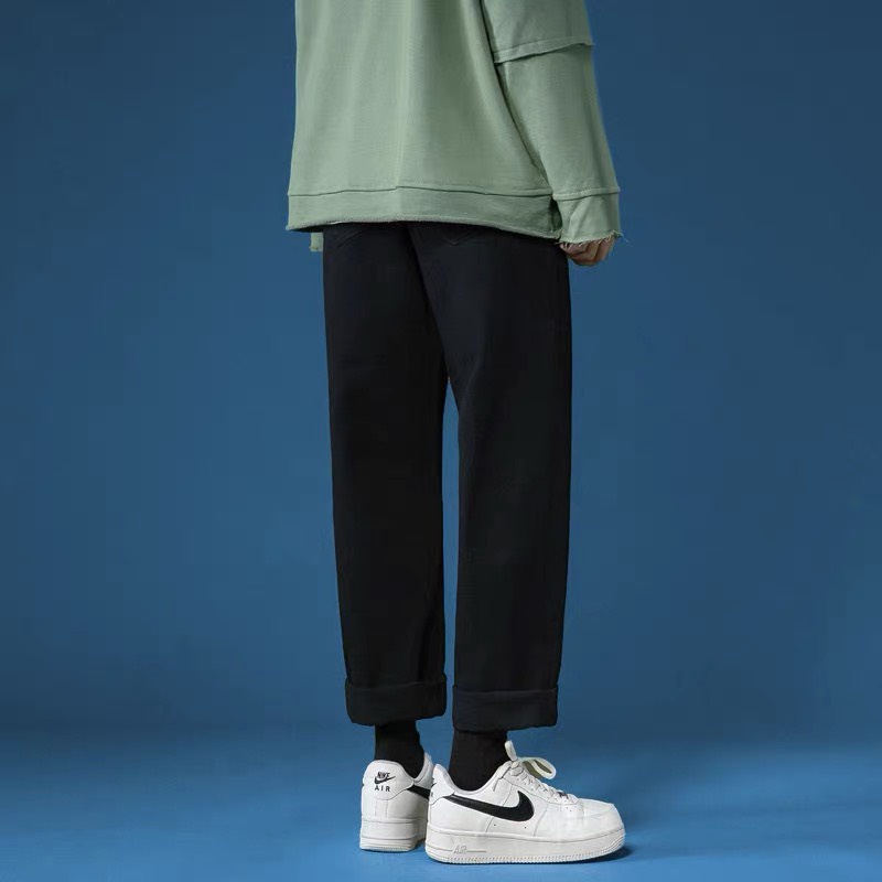 Quần bò jean baggy nam TDSHOP ống suông rộng co dãn phong cách ulzzang QN-03