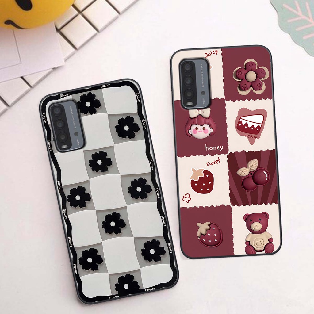 Ốp Xiaomi Redmi 9T in hình trái tim, caro kẹo ngọt đầy cá tính siêu đẹp siêu chất
