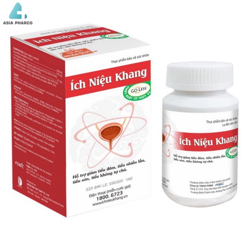 Ích Niệu Khang -Tiểu đêm, tiểu nhiều lần, tiểu không tự chủ