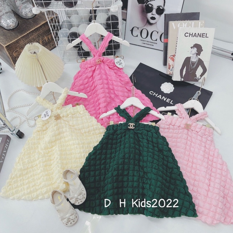 (12-26kg) Đầm xốp cho bé gái