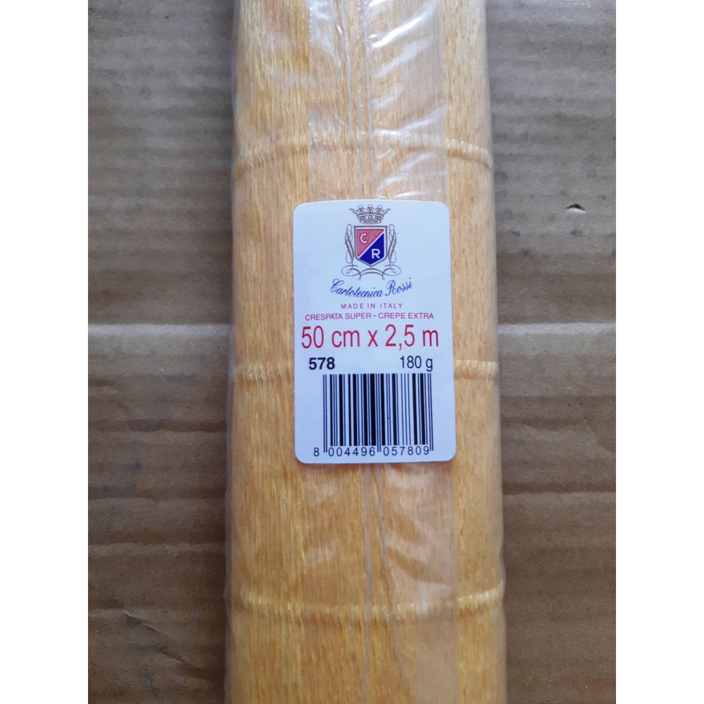 Giấy nhún ý 180gr 578 màu vàng trung - 1 cuộn