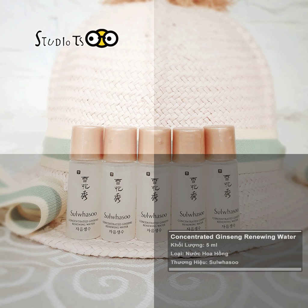 5 Chai Nước Hoa Hồng Sulwhasoo Concentrated Ginseng Renewing Water (5ml)