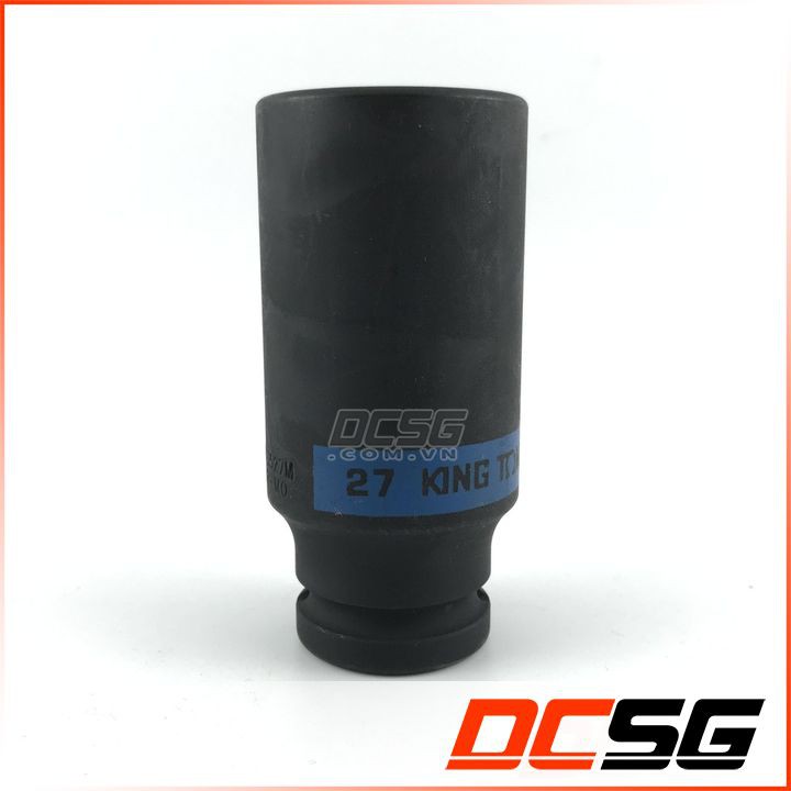 Đầu tuýp đen dài 27mm chuôi 1/2&quot; Kingtony 443527M