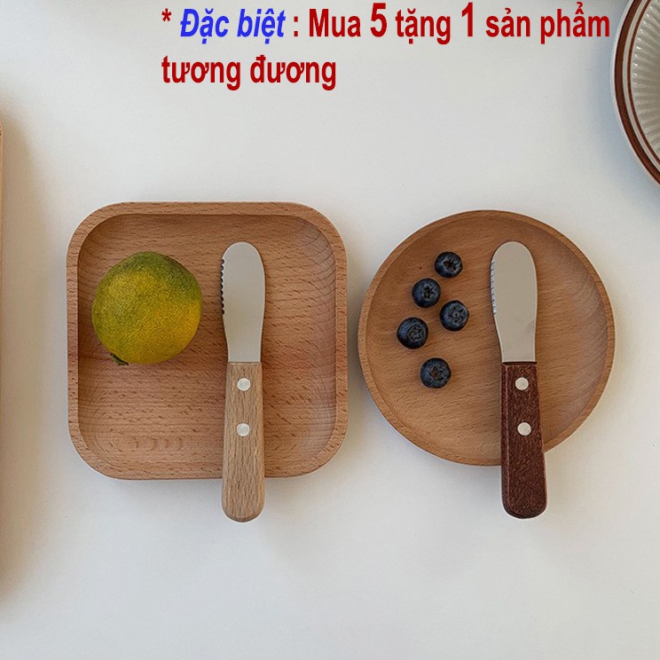 Khay gỗ Beech vuông các loại hàng xuất khẩu Nhật Bản, thích hợp để đồ ăn nhà bếp, trang trí decor