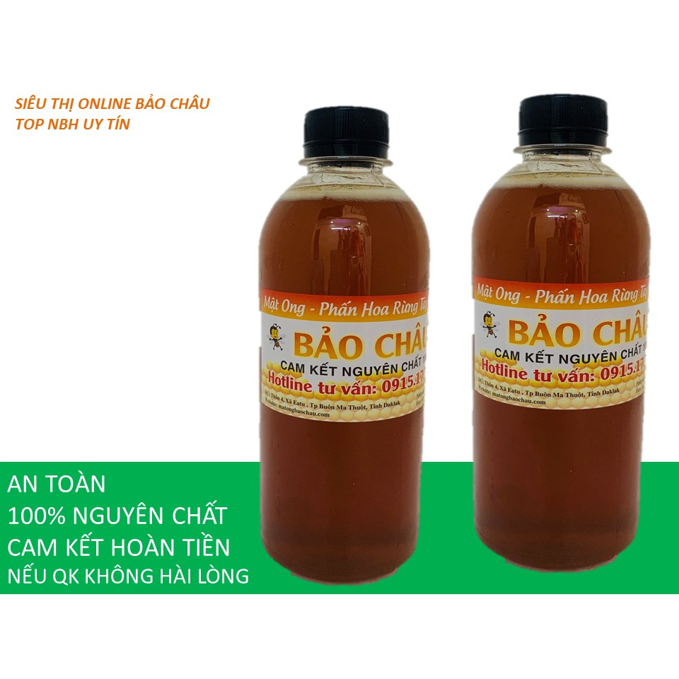 Mật Ong hoa rừng NGUYÊN CHẤT (2 LÍT = 2000ml) - Loại đặc biệt (làm Quà Tặng)