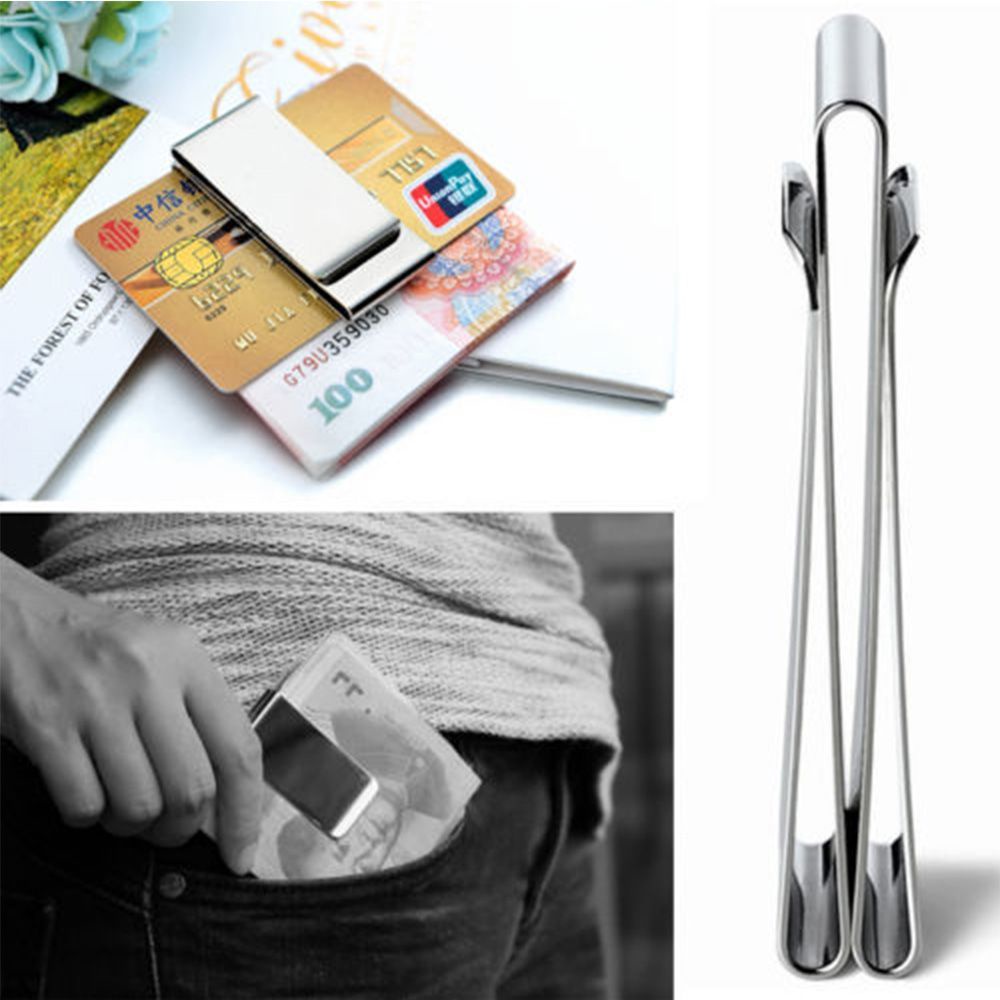 Kẹp Tiền / Thẻ Thời Trang Harry|Giá Đỡ Thẻ Bằng Thép Không Gỉ Bỏ Túi Tiện Dụng