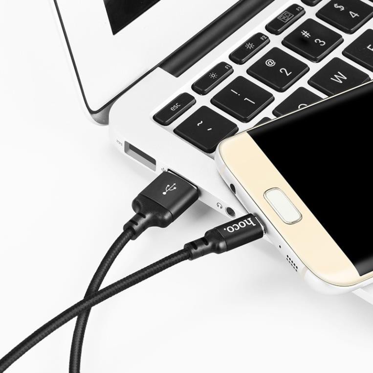 ( HOT) Cáp sạc nhanh Micro Hoco X14, hỗ trợ truyền dữ liệu, sạc nhanh 2A, dành cho Android phone, dài 1m/2m
