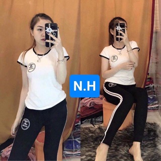 Bộ mặc nhà quần dài ( đỏ, đen, trắng)