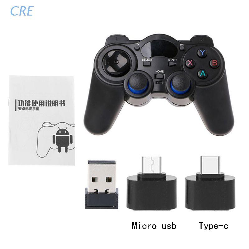 Bộ Điều Hợp Tay Cầm Chơi Game Không Dây 2.4g Với Micro Usb Otg Cho Pc Ps3