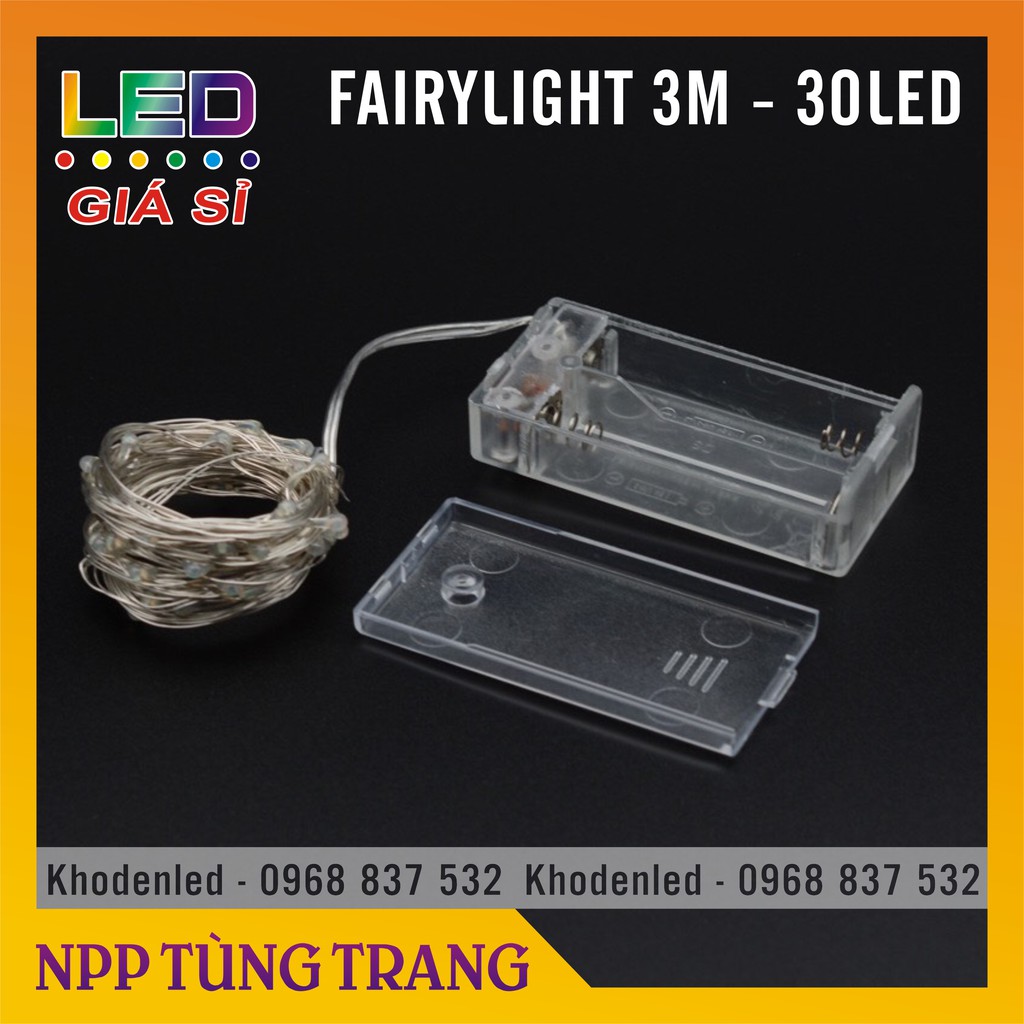 Đèn đom đóm dùng pin fairylight 3m các màu siêu xinh