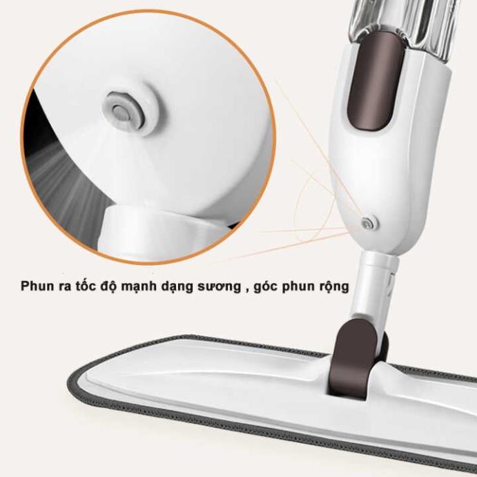 Cây Lau Nhà Có Bình Xịt Phun Sương - Chổi Lau Đa Năng Xoay 360 Độ - Lau Được Mọi Ngóc Ngách