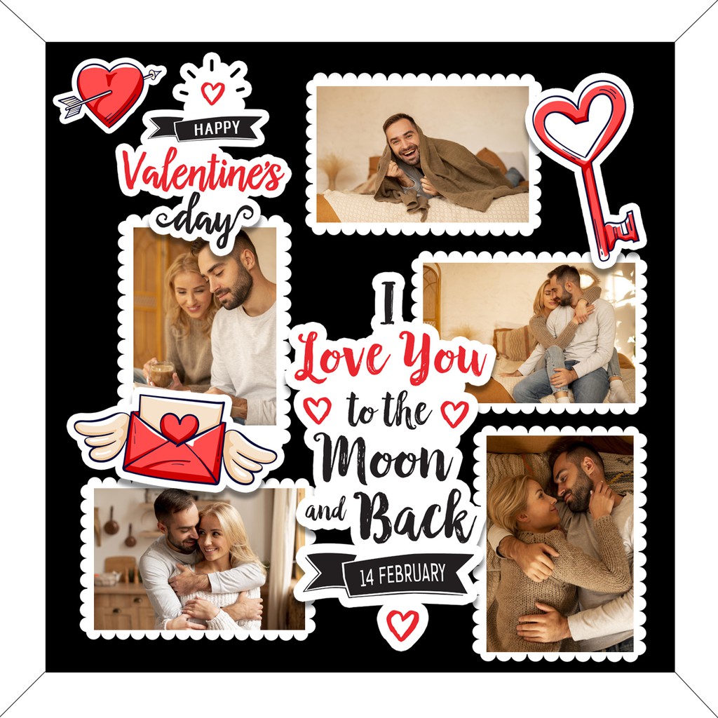 Khung Hình LOVE - QUÀ TẶNG LOVE - Khung Hình Nổi Scrapbook 3D