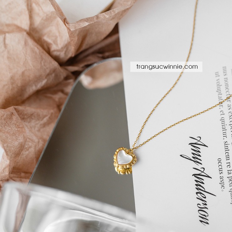 Dây chuyền nữ Titan Retro heart