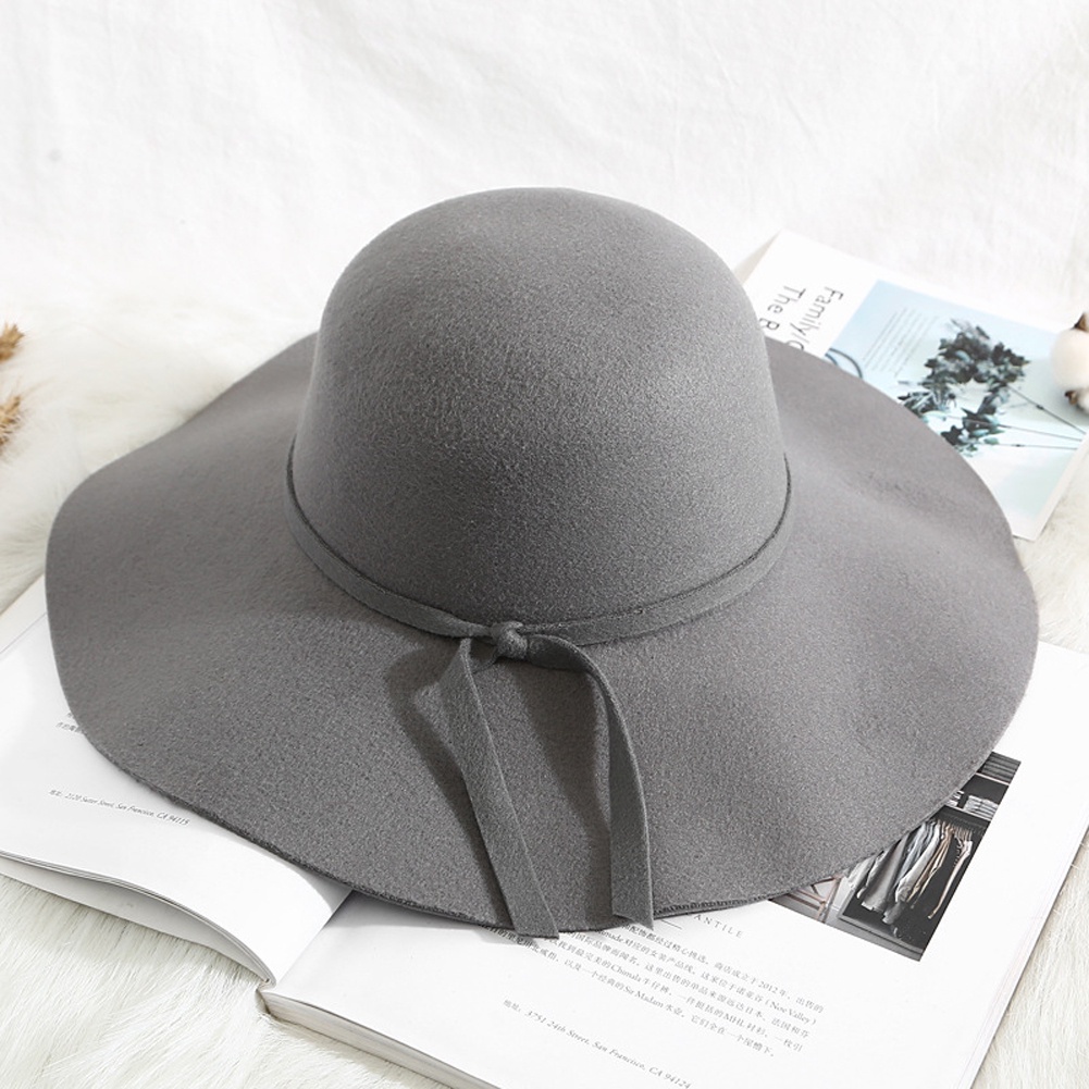 Mũ Fedora rộng vành phong cách vintage JP5
