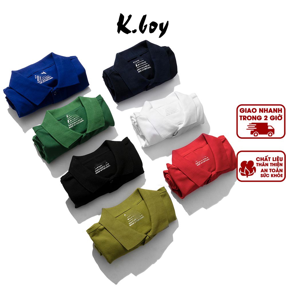 Áo Polo Nam Cổ Bẻ Vải Cotton 100% Trơn Cao Cấp 7 Màu - AT02