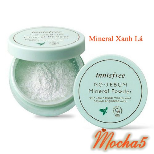 Phấn phủ bột Innisfree No Sebum Powder Mineral kiềm dầu \ Moisture dưỡng ẩm \ Pore Blur trang điểm phù hợp mọi loại da | BigBuy360 - bigbuy360.vn