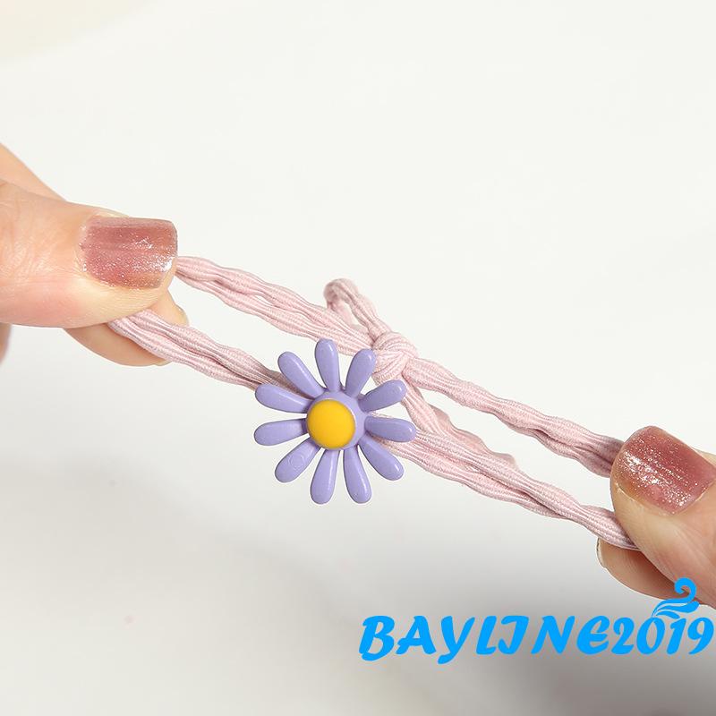 Dây buộc tóc đính bông hoa xinh xắn thời trang dành cho nữ