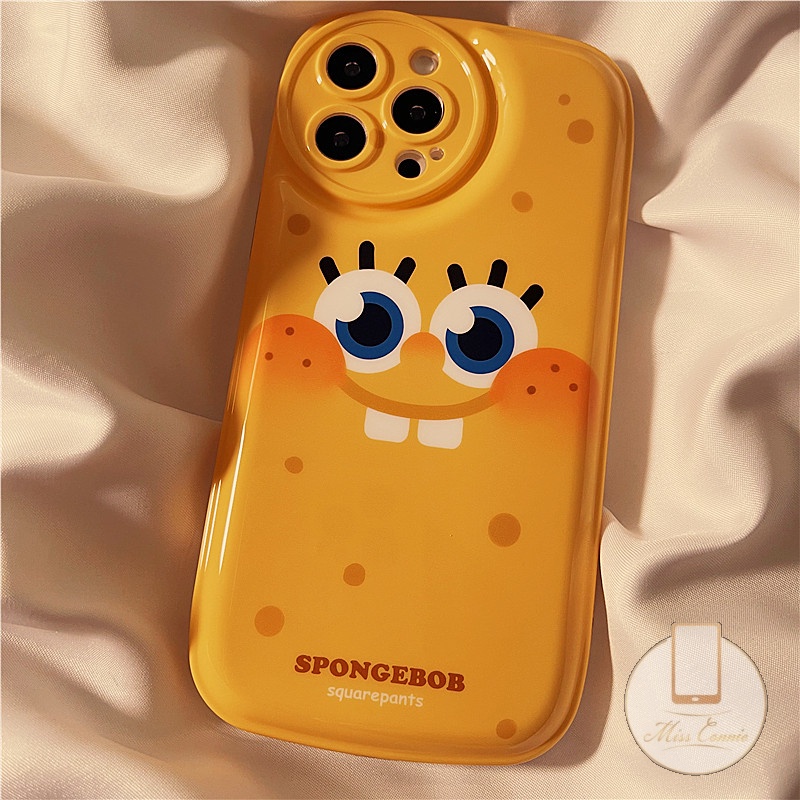 Ốp Điện Thoại TPU Mềm Đệm Khí In Hình SpongeBob Cho IPhone 7 8 Plus 11 12 13 Pro MAX XR X XS MAX 6 6s Plus SE 2020