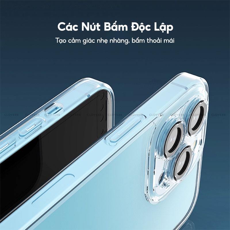 Ốp Lưng Likgus Focus Glass Mặt Lưng Kính Trong Suốt Kèm Cường Lực Viền Bảo Vệ Camera, Chống Sốc  Dành Cho Ip13 Series