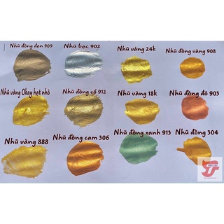 sơn chậu cảnh nhũ vàng, đồng, đỏ, xanh, bạc,..